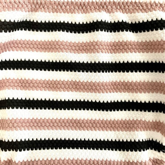 Shade & Shore Striped Pique Cheeky Bikini Bottom Bathing Swim S M - Picture 4 of 9